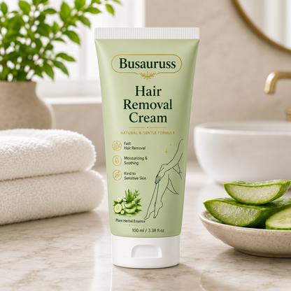 Busauruss™ Natural Gentle Hair Removal Cream | For Women & Men, Sensitive Skin