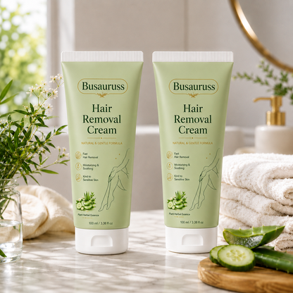 Busauruss™ Natural Gentle Hair Removal Cream | For Women & Men, Sensitive Skin